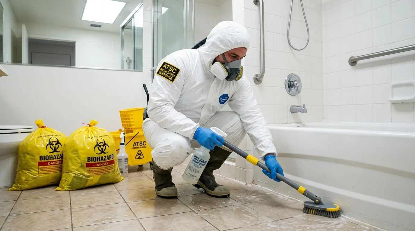 Decontamination equipment deployed for Blood Cleanup in Holbrook
